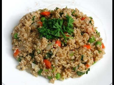 Recipe - Mixed Vegetable Oats Upma Recipe With English Subtitles