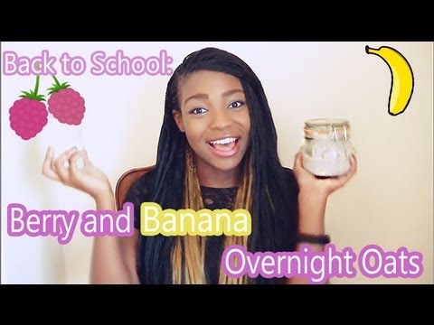 Berry and Banana Overnight Oats ♡