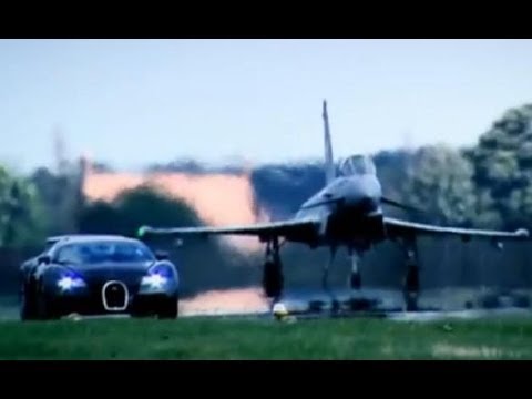 Bugatti Veyron vs Euro Fighter - Top Gear - BBC