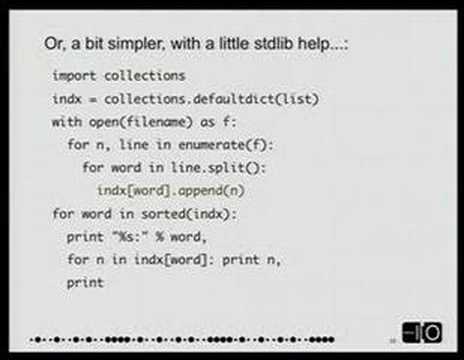 Google I/O 2008 - Painless Python Part 2 of 2