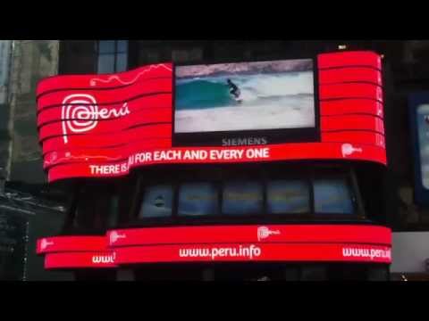 Marca Perú en Times Square, Nueva York. ABC Spectacular