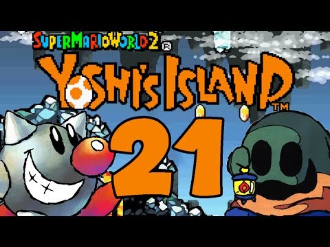 Let's Play Yoshis Island Part 21: Fiese Scrolling Lava-Eis-Höhle