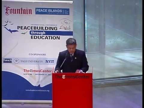 Armin Altamirano Secretary of Education, The Philippines gives examples of Peacebuilding in schools