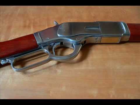 Winchester 1873 rifle homemade replica (non-firing).wmv