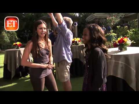 Nina Dobrev interviews Gabby Douglas