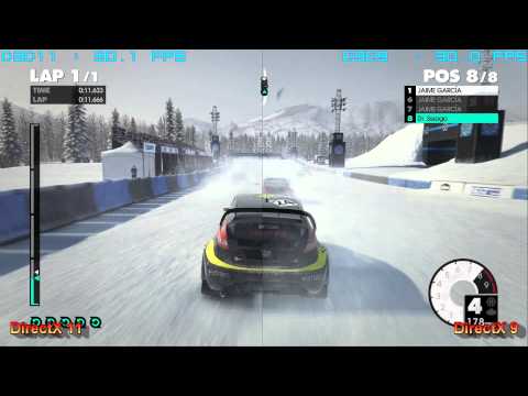 DiRT3 - DirectX 9 vs DirectX 11 ULTRA Split-Screen [Full HD]