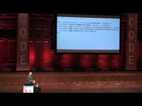 Jeremy Ashkenas - Taking JavaScript Seriously with Backbone.js