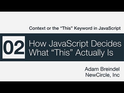 Context in JavaScript - 2/4 - How JavaScript Decides What 