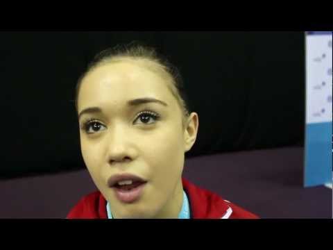 Victoria Moors Interview - Floor silver medallist - 2012 Olympic test event - London, January 13th