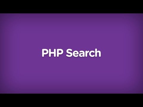 Creating a PHP Search