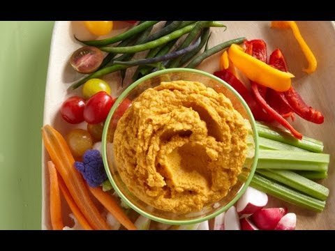 Roasted Carrot Hummus - Healthy School Lunch Recipes - Weelicious