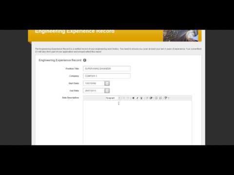 Chartered - Preparing your Engineering Experience Record