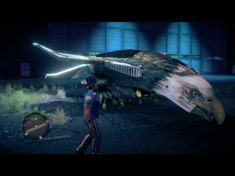 Saints Row 4 Commander In Chief DLC Merica Weapon Screaming Eagle Jet And Uncle Sam Outfit