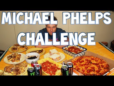 Michael Phelps Diet Challenge (12,000+ Calories) *ORIGINAL VERSION* | Furious Pete