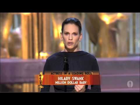 Hilary Swank winning an Oscar®  for 