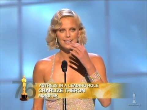 Charlize Theron winning Best Actress for 