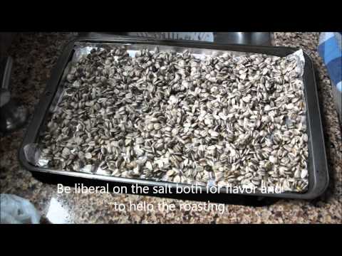 Roasted Sunflower Seed Recipe (home grown)