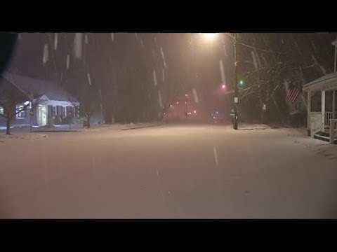 Snow coming down across western Mass.