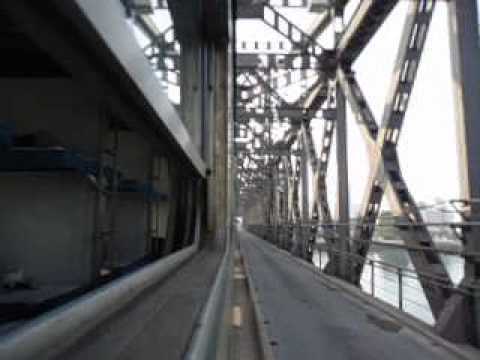 Crossing the Border Bridge North Korea to China Sinuiju to Dandong Train   Part 2   North Korea   Se