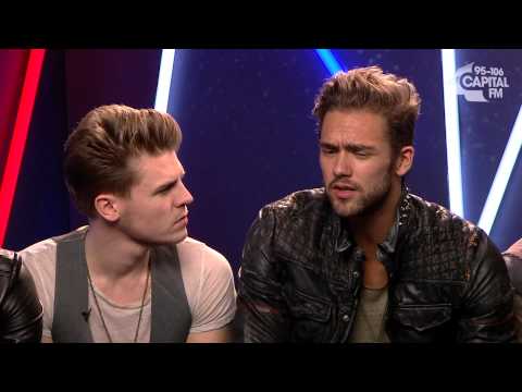 Lawson Chat To Max Backstage At The Jingle Bell Ball 2013