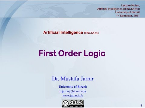 Chapter 8. First Order Logic - Syntax and Semantics