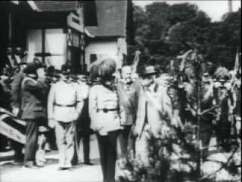 Emperor Franz Joseph of Austria being greeted 1910