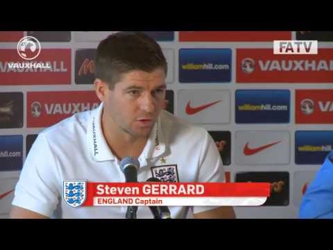 Steven Gerrard and Roy Hodgson ahead of World Cup qualifier vs Poland 