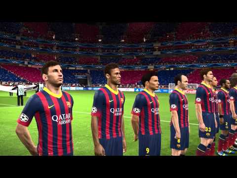 PES 2014 - UEFA Champions League Theme Remix [Full HD In-Game Footage]