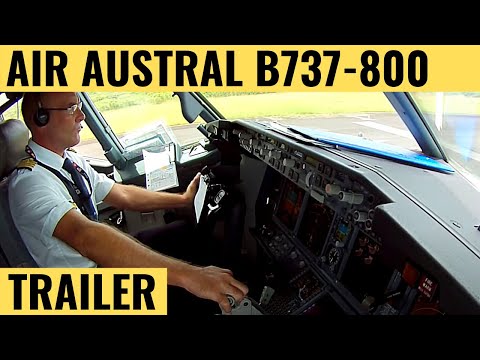 Air Austral B737-800 - Cockpit Video - Flightdeck Action - Flights In The Cockpit