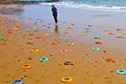 Plastic fish on the beach (ABC Open: Brad Marsellos)