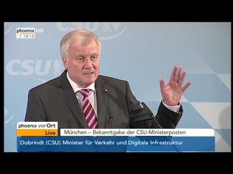 CSU-Minister - PK mit Horst Seehofer am 15.12.2013