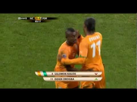 Drogba MAGIC entrance [World Cup 2010] Portugal - Ivory Coast