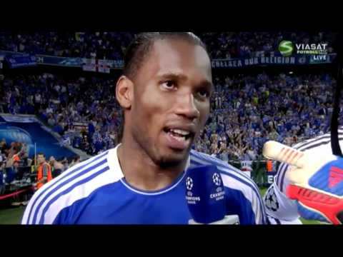 Interview with Didier Drogba and Petr Cech after Champions League Final.