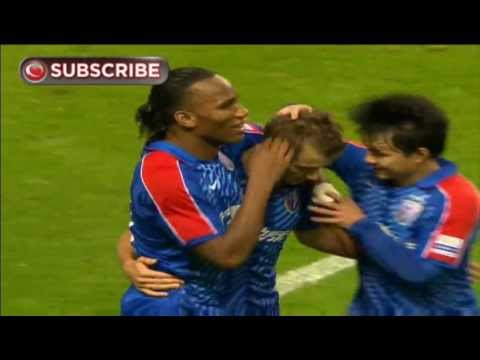 DIDIER DROGBA goal sparks Shanghai Shenhua