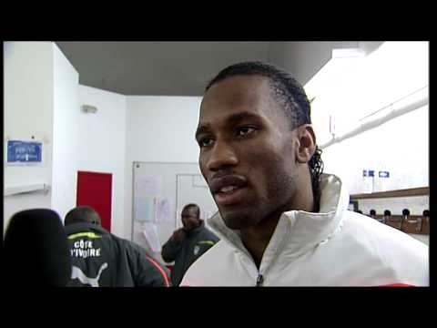 Interview de Didier Drogba après Côte d'Ivoire / Mali