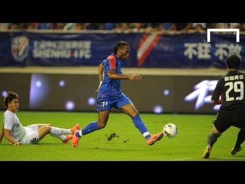 Drogba scores first goals for Shanghai Shenhua