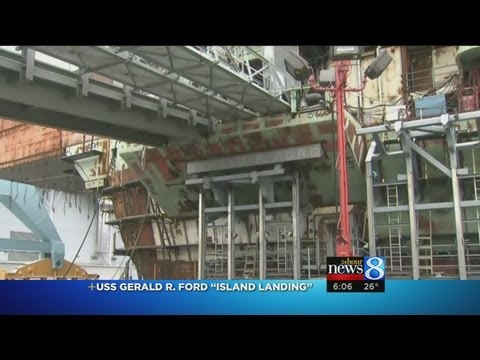 USS Gerald R Ford has Island Landing event