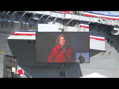 Christening of the USS Gerald R. Ford Aircraft Carrier (CVN-78) 11-9-13