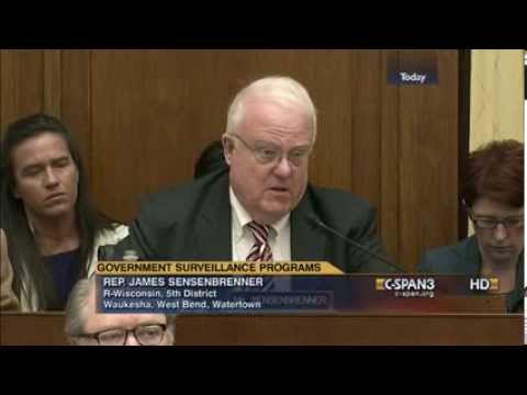 Sensenbrenner: Unless Section 215 is Fixed Intel Community Will Get Nothing;Feinstein Bill is a Joke