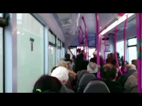 Glasgow ned goes nuts on bus - tries to fight pregnant woman