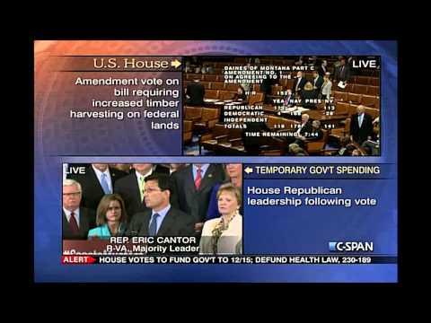 GOP House Leadership Celebrates Defund Obamacare CR with Conference