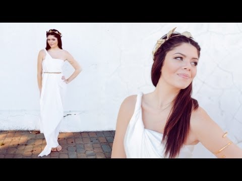 DIY GREEK GODDESS HALLOWEEN COSTUME - NO SEW