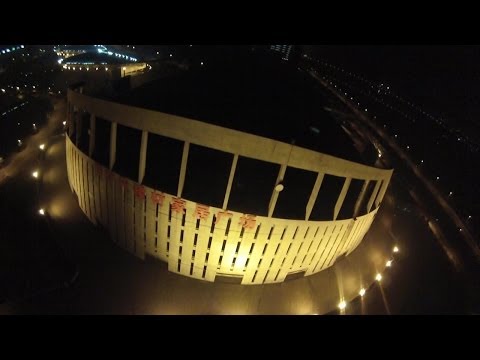 ZhuZhou City Day and Night Aerial Video