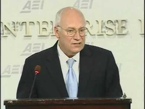 (Part 1/4) Dick Cheney's Bush-Era National Security Speech at AEI (American Enterprise Institute)