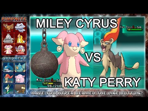 Pokemon X and Y WiFi Battle - Miley Cyrus VS Katy Perry !