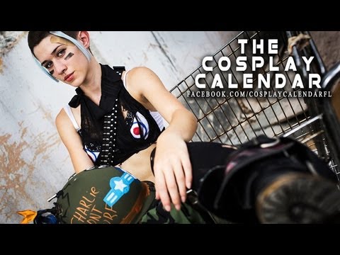 The Cosplay Calendar - Behind the Scenes - Tank Girl & Japanese Schoolgirl