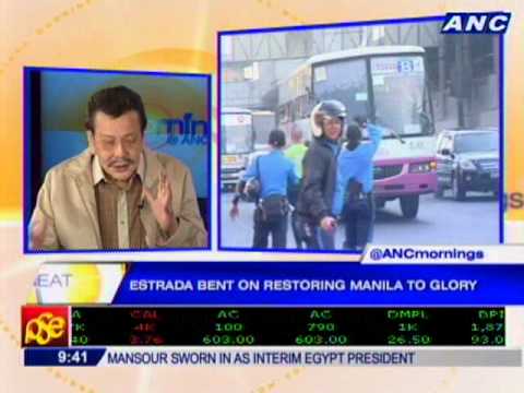 Manila Mayor Joseph Estrada on Mornings at ANC