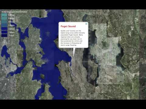 Sea Level Rise Animation in Google Earth