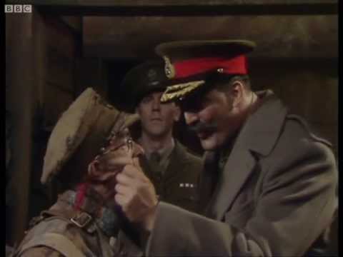 General Melchett visits the troops - Blackadder - BBC