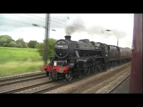 70013 Oliver Cromwell and Black 5 44932 'The Scarborough Spa Express' 30.08.11.wmv